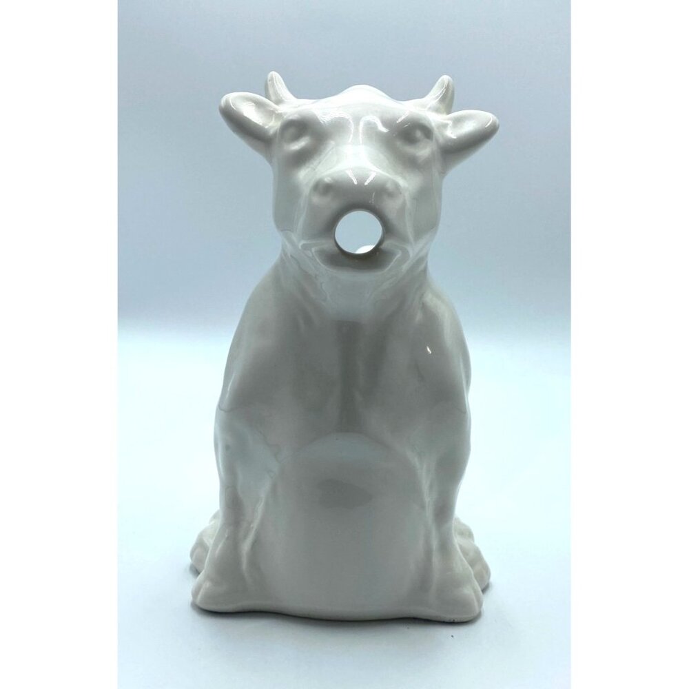 White Ceramic Cow Creamer Pitcher